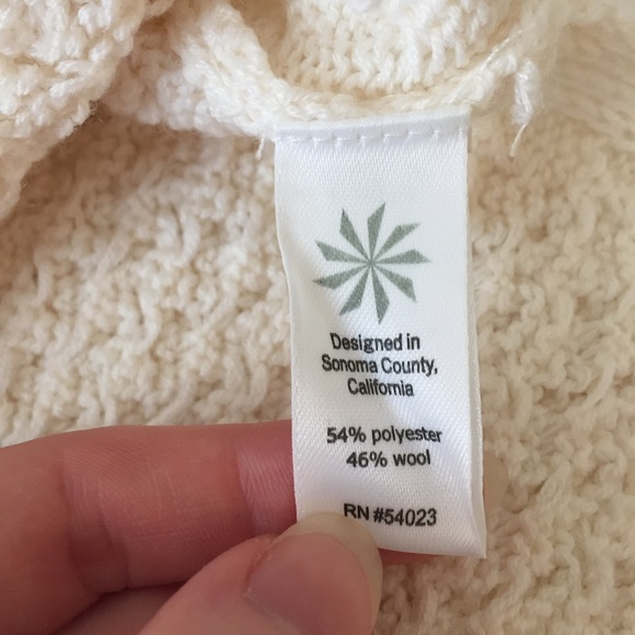 Athleta Cream Ivory Wool Blend Honeycomb Sweater Tunic - Picture 10 of 13